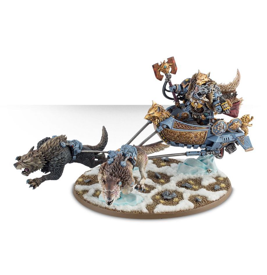 Warhammer 40K Space Wolves: Logan Grimnar on Stormrider – Common