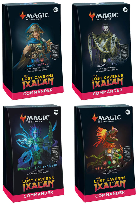 MTG: The Lost Caverns of Ixalan Commander Decks Trading Card Games Wizards of the Coast All 4 Decks  
