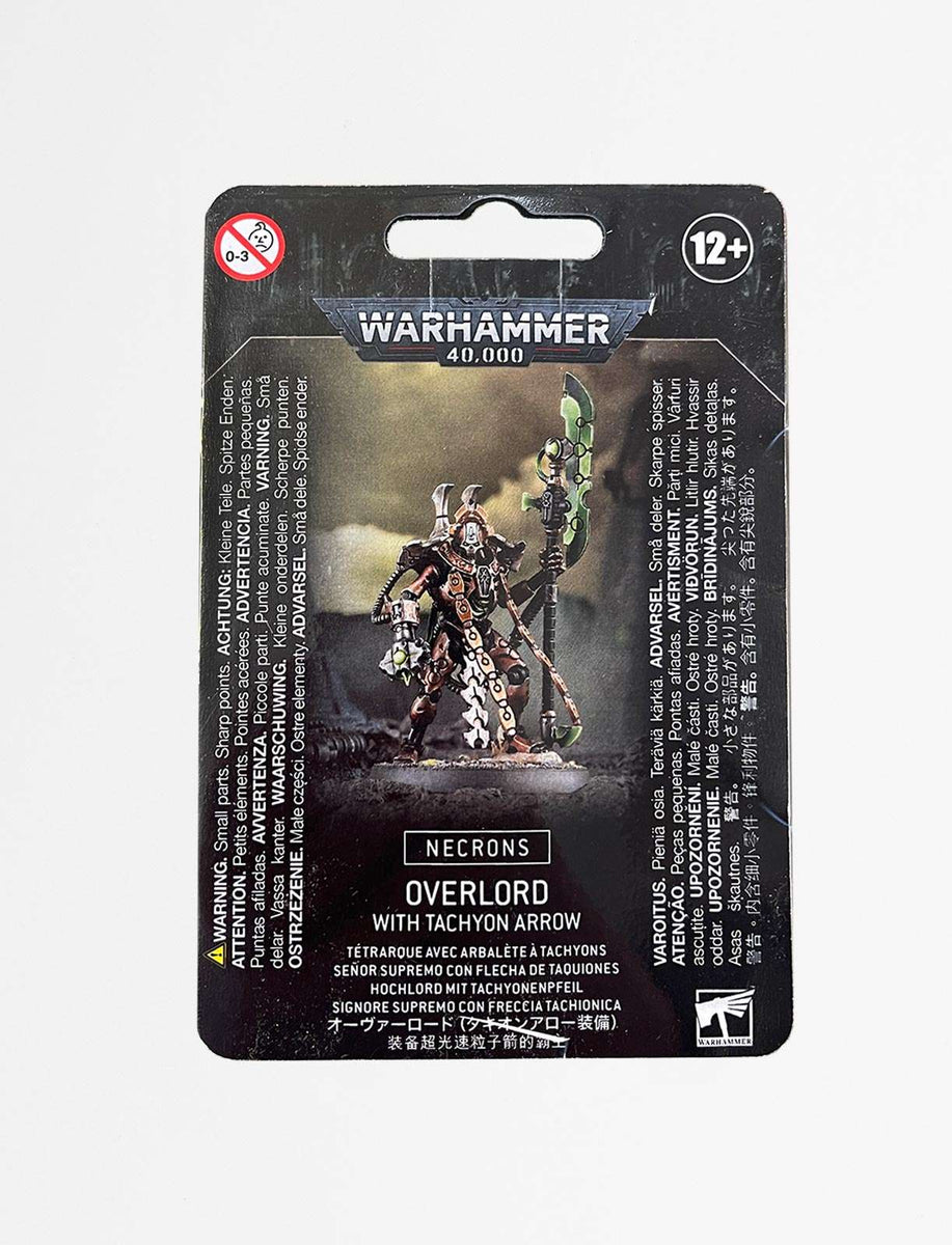 Figurine Warhammer 40k - Overlord Necron Tetrarque - Peinte Et Assembléee
