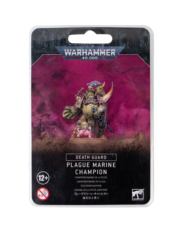 Warhammer 40K Death Guard: Plague Marine Champion Miniatures Games Workshop   
