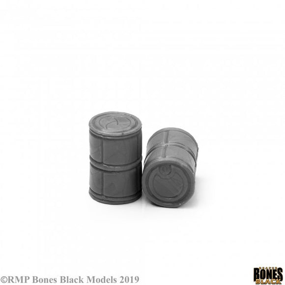 Reaper Miniatures Bones Black Sci Fi Barrels (2) (49026) Home page Reaper Miniatures   