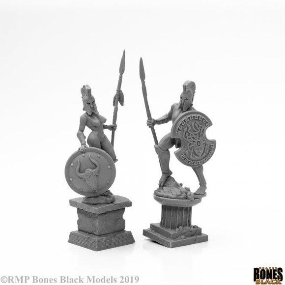 Reaper Miniatures Bones Black Amazon & Spartan Bronze (44126) Miniatures Reaper Miniatures   