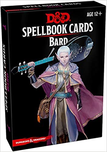 D&D 5e Spellbook Cards: Bard Role Playing Games Gale Force Nine   