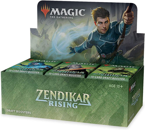 MTG: Zendikar Rising Draft Booster Box Trading Card Games Wizards of the Coast   