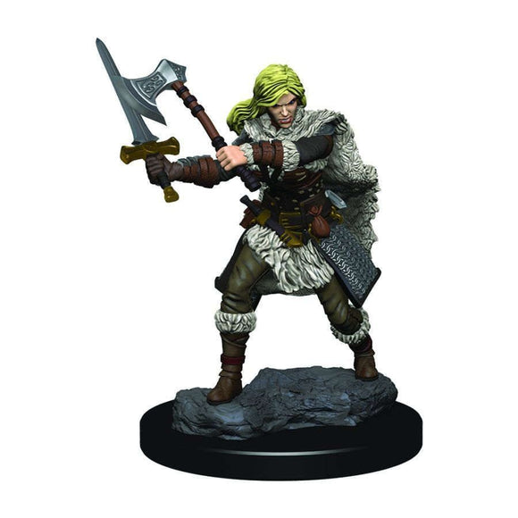 D&D Icons of the Realms Premium Figures: Female Human Barbarian (93020) Miniatures WizKids   