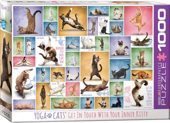 Yoga Cats 1000pc Puzzle  Common Ground Games   