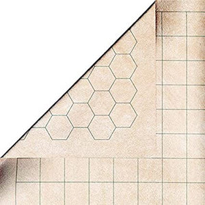Chessex Reversible 34.5” x 48” Megamat 1" Squares/Hexes (97246) Role Playing Games Chessex   