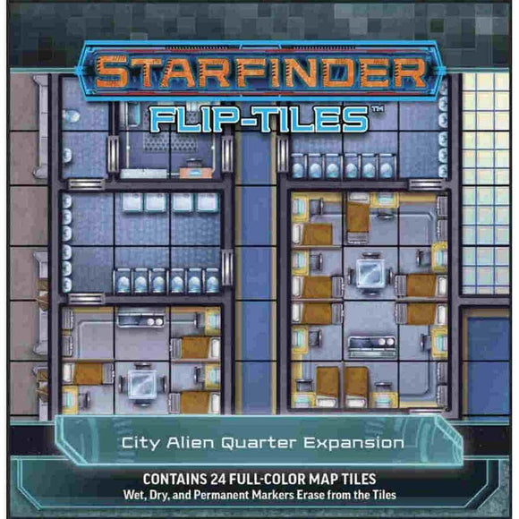 Starfinder Flip Tiles City Alien Quarter Expansion  Paizo   