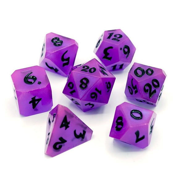 Dice Hard Dice 7ct Polyhedral Dice Set Avalore Enchanted Mischief Dice Common Ground Games   