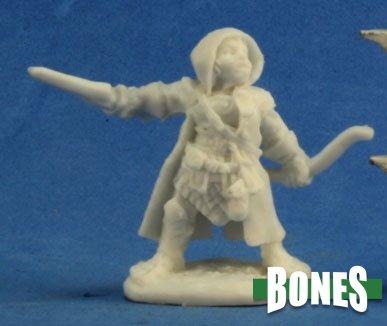 Reaper Miniatures Bones Woody Stumpwimple, Halfling Ranger (77218) Home page Reaper Miniatures   