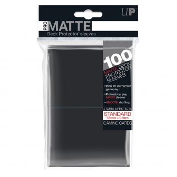 Ultra Pro Standard Card Game Sleeves 100ct Pro-Matte Black (84515) Supplies Ultra Pro   