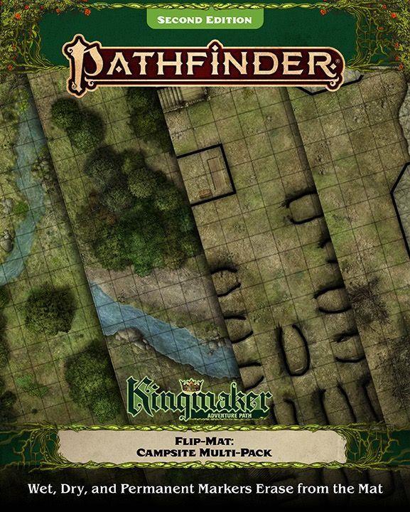Pathfinder 2e FlipMat Kingmaker Campsite Multi-Pack  Paizo   