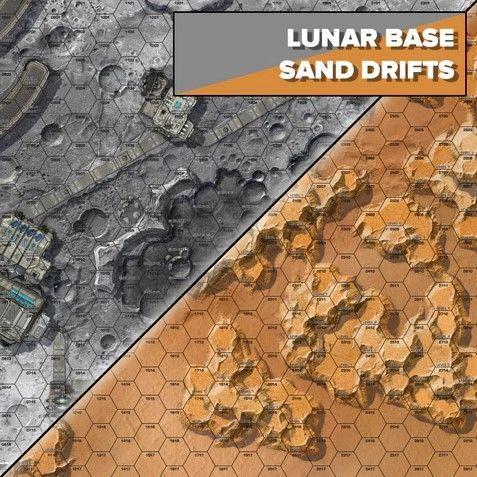 BattleTech BattleMap Alien Lunar Base/Sand Drifts  Catalyst Game Labs   