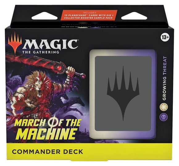 MTG: March of the Machine Commander Deck Growing Threat Trading Card Games Wizards of the Coast   
