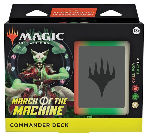 MTG: March of the Machine Commander Deck Call for Backup Trading Card Games Wizards of the Coast   