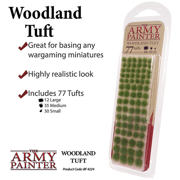 Army Painter Basing: Battlefields Woodland Tuft Paints Army Painter   