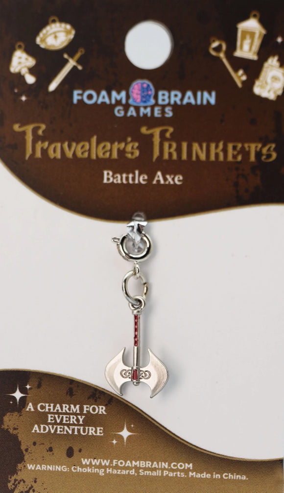 Traveler's Trinkets Charms Group 2 (29 options) Clothing & Accessories Foam Brain Games Battle Axe  