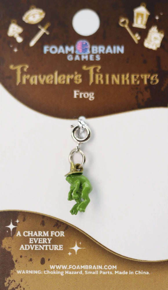 Traveler's Trinkets Charms Group 3 (24 options) Clothing & Accessories Foam Brain Games Frog  