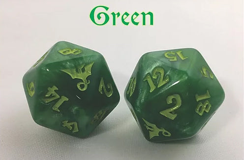 Black Oak Workshop Dragon Green/Yellow Single D20 Home page Other   