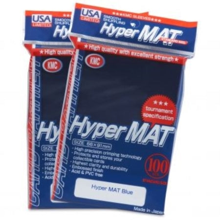 KMC Standard Card Sleeves 100ct USA Hyper Matte Blue Home page KMC Sleeves   