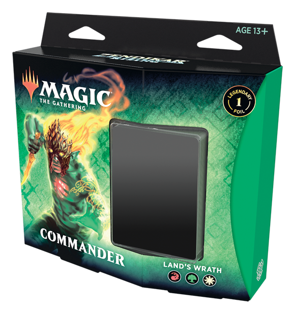 MTG: Zendikar Rising Commander Deck - Land's Wrath Trading Card Games Wizards of the Coast   