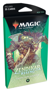MTG: Zendikar Rising Theme Booster - Green Trading Card Games Wizards of the Coast   