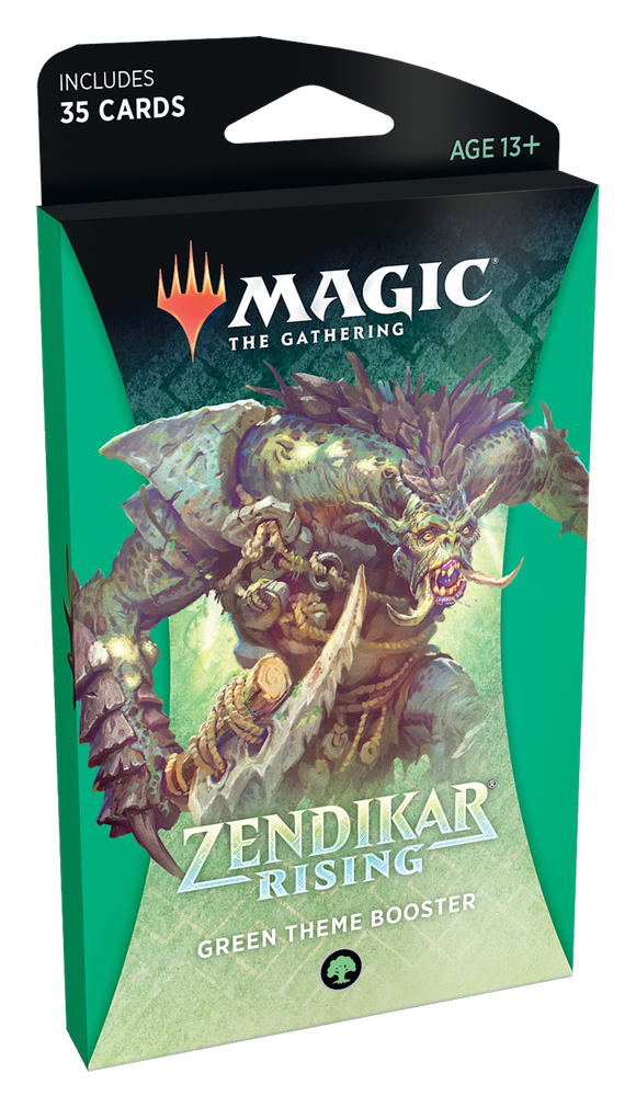 MTG: Zendikar Rising Theme Booster - Green Trading Card Games Wizards of the Coast   