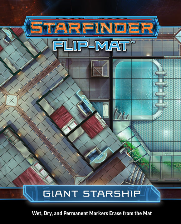 Starfinder Flip Mat Giant Starship Role Playing Games Paizo   