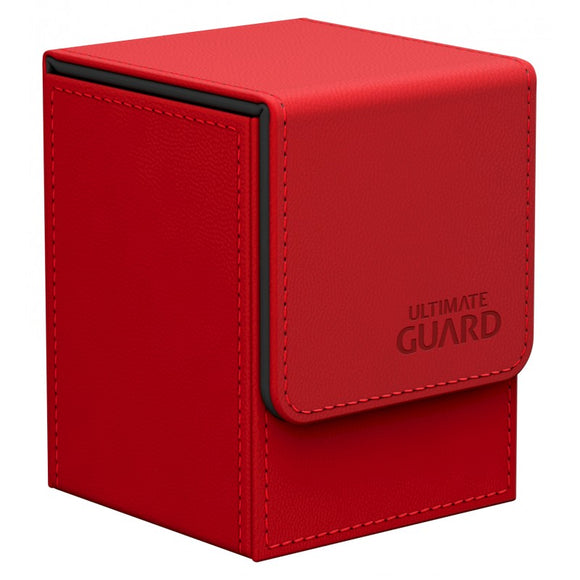 Ultimate Guard 100+ Leatherette Flip Deck Box Red (10397) Home page Ultimate Guard   