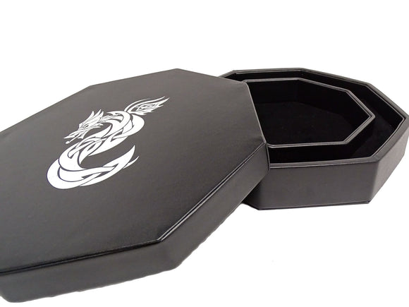 Easy Roller Celtic Knot Dragon Dice Tray With Dice Staging Area and Lid Home page Easy Roller Dice   