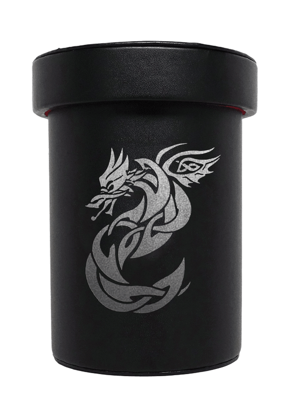 Easy Roller Over-sized Dice Cup - Celtic Knot Dragon Design Home page Easy Roller Dice   