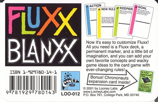 Fluxx Blanxx Home page Looney Labs   