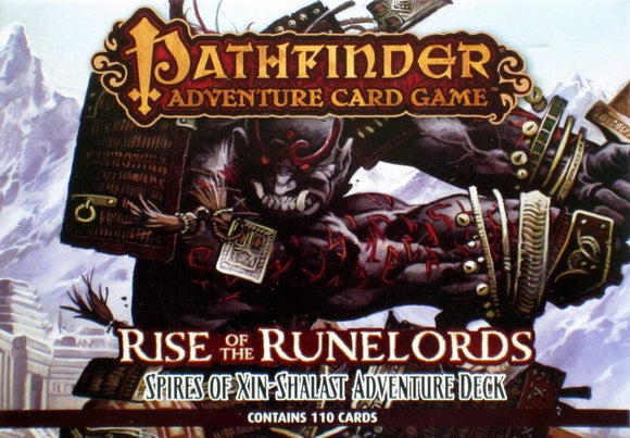 Pathfinder Adventure Card Game: Rise of the Runelords – Adventure Deck 6: Spires of Xin-Shalast Home page Paizo   