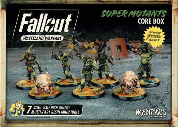 Fallout: Wasteland Warfare – Super Mutants Core Box Home page Modiphius Entertainment   