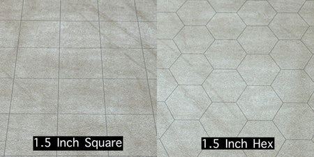 Chessex Reversible 34.5” x 48” Megamat 1.5" Squares/Hexes (97257) RPG Maps Chessex   