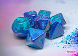 26463 Poly Gemini Luminary Blue/Light Blue Dice Chessex   