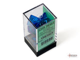 26463 Poly Gemini Luminary Blue/Light Blue Dice Chessex   
