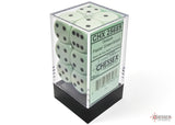 Chessex Opaque Pastel Green/Black 16mm 12d6 Dice Block (25665) Dice Chessex   