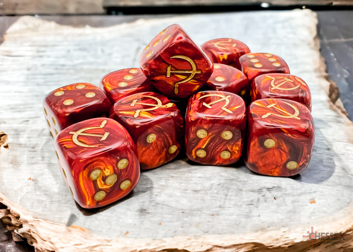 Chessex Historical War Games Gemini 12D6 Dice Sets (4 options) Dice Chessex 16mm GE Soviet Union  