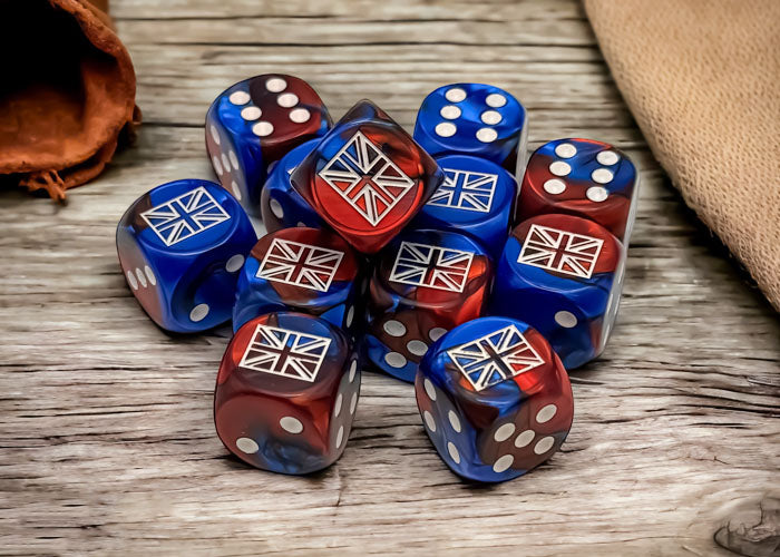 Chessex Historical War Games Gemini 12D6 Dice Sets (4 options) Dice Chessex 16mm GE Great Britain  