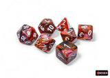 Chessex Festive Symphony/White Polyhedral 7-Dice Set Dice Chessex