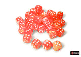 Chessex Festive Dahlia/White 12mm 36d6 Dice Block Dice Chessex