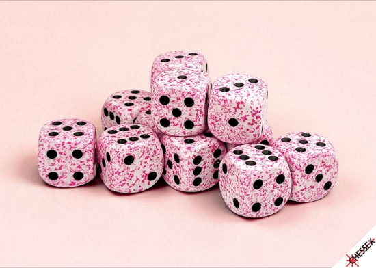 Speckled Dice: 12mm D6 (6 Options) Dice Chessex 12mm D6 SPK Pink