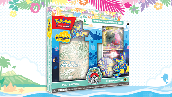 Pokemon TCG: World Championship Decks 2024 (4 options) Trading Card Games Pokemon USA Evan Pavelski - Regidrago VStar