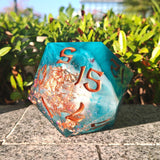 Captured Magic 100mm Chonk D20 - Cloudfall Dice Hymgho Premium Dice