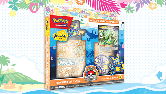 Pokemon TCG: World Championship Decks 2024 (4 options) Trading Card Games Pokemon USA Fernando Cifuentes - Crushing Thorn