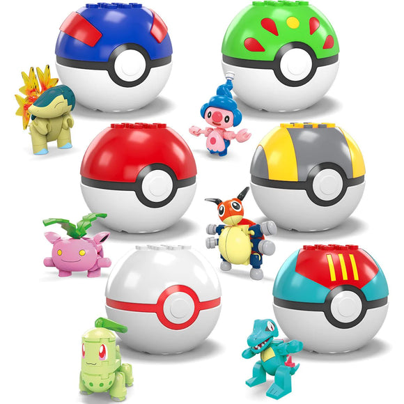 Mega Construx: PokémonGenerations Poke Ball (6 options) Toys Mattel, Inc   