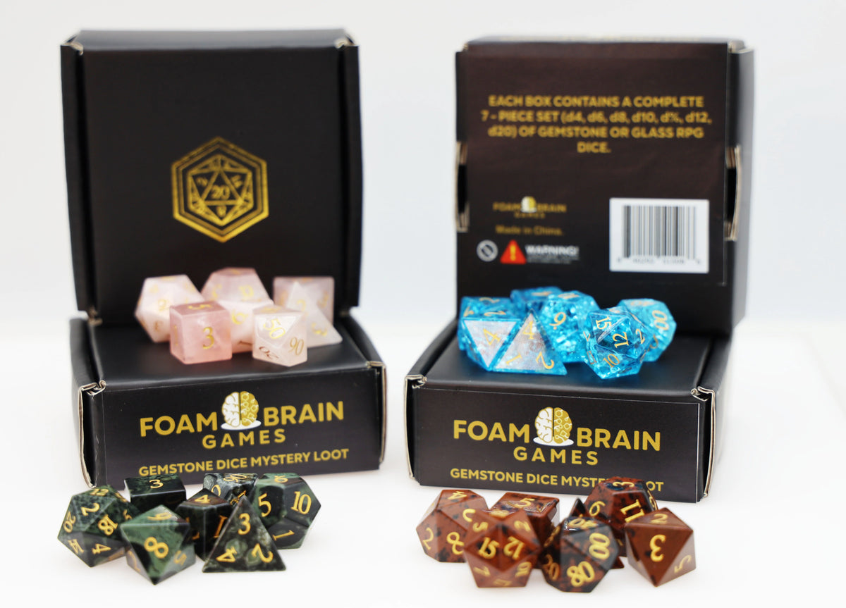 Mystery Loot: Gemstone Dice Dice Foam Brain Games