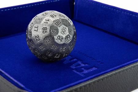 Metal 100 Sided Dungeons and Dragons Die (D100) Dice FanRoll by Metallic Dice Games   