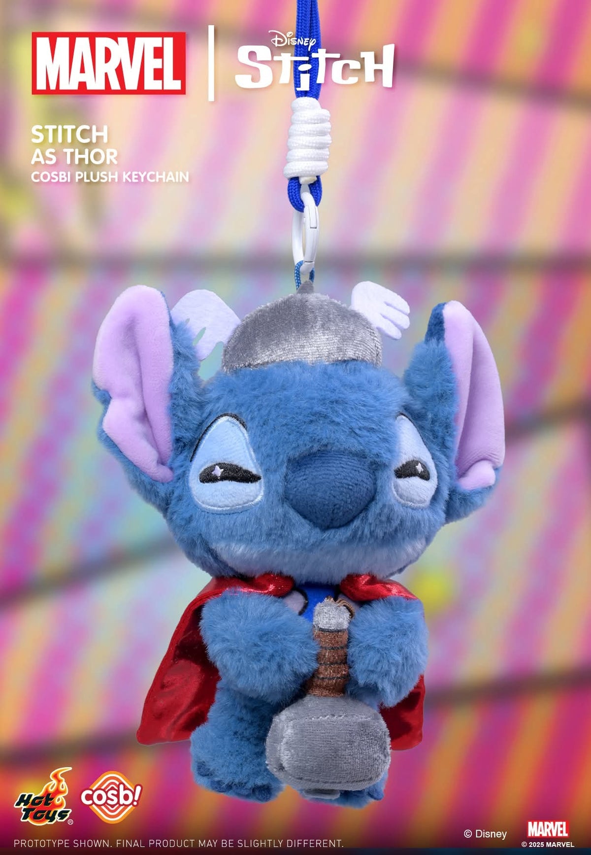 Hot Toys Marvel Stitch Cosbi Plush Keychain Collection Toys Pepper Joy